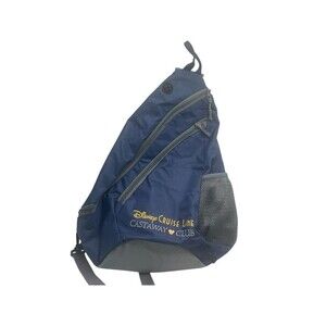 Disney Cruise Line Castaway Club Sling Shoulder Bag Backpack Crossbody Bag Blue